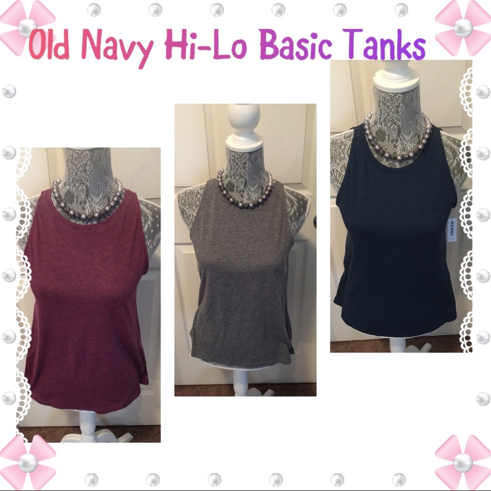 🆕 🎀High Low Old Navy Basic Tanks Bundle